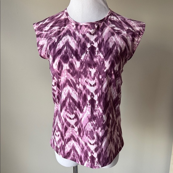 Duluth Trading Co Other - Duluth Trading Company Suit Up Swim Built In Bra Cap Sleeve Top